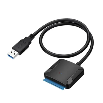 Адаптер USB 3.0 на Sata, кабель-конвертер 22Pin SataIII на USB3,0, адаптеры для 2,5-дюймовых 3,5-дюймовых жестких дисков Sata SSD