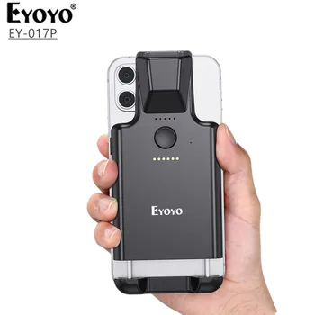 Eyoyo Bluetooth Сканер QR-кода, зажим для задней панели телефона, сканер штрих-кода, беспроводной 2D считыватель штрих-кода, совместимый с Android, iOS, iPad