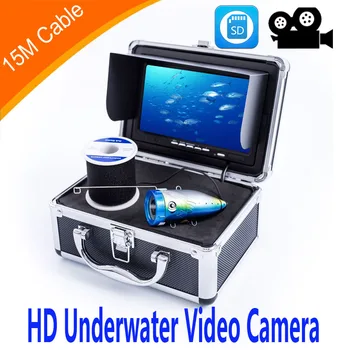 Эхолот 15 м 1000 ТВЛ HD Водонепроницаемый 7-дюймовый комплект для подводной видеосъемки с функцией видеозаписи