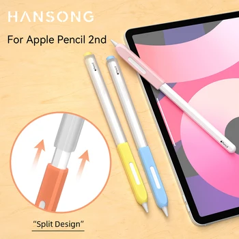 Чехол для карандашей iPad для Apple Pencil 2-го поколения, Полупрозрачный мягкий силиконовый защитный чехол, Аксессуары Apple Pencil 애플펜슬