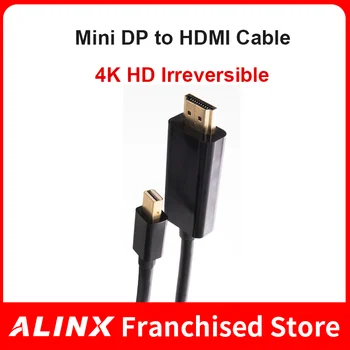 Кабель-адаптер ALINX Active miniDP-HDMI 4K HD Конвертер Displayport