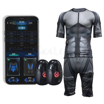 Электрический EMS Беспроводной умный Лимфодренажный детоксикационный массажер для стимуляции мышц Фитнес-костюм