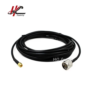 коаксиальный кабель RG-58 от штекера N до SMA длиной 5 м 16,4 фута