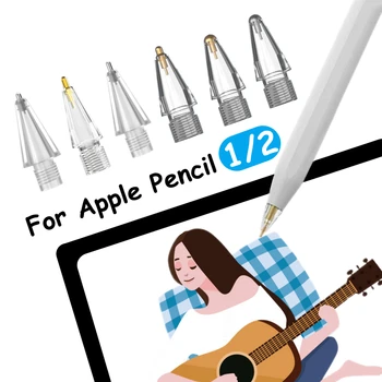Прозрачный Сменный Наконечник для Apple Pencil 1/2 Поколения Penpoint Stylus Сенсорная ручка Запасной Наконечник Для ApplePencil 1st 2nd iPad Новый