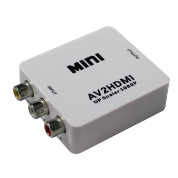 2 шт./лот МИНИ Композитный Видео Конвертер AV в HDMI AV2HDMI AV в HDMI 720p 1080p Адаптер для увеличения масштаба Бесплатная доставка