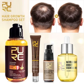 Набор масел PURC для роста волос, эссенция имбиря, средство от выпадения, Для восстановления роста волос и кожи головы Для мужчин и женщин