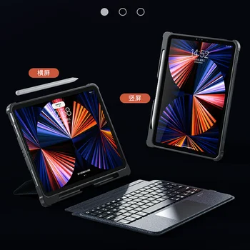 Чехол-клавиатура с сенсорной панелью с подсветкой Для iPad Pro 11 2022 Air 3 10,5 Air 4/5 10,9 7-го 8-го 9-го поколения 10,2 чехол-клавиатура с сенсорной панелью