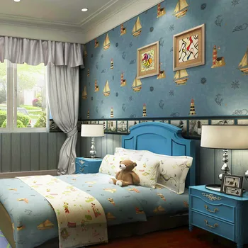 beibehang обои для детской спальни в средиземноморском стиле для стен 3 d обои для домашнего декора papel de parede 3d рулон для пола