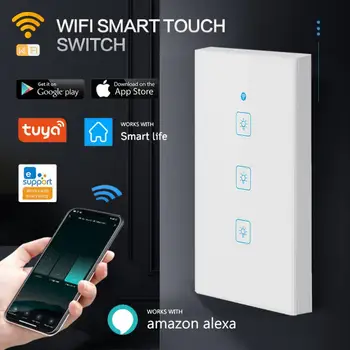 WiFi Smart Switch с функцией RF Нужен нейтральный провод US/EU WiFi Switch APP Control Suooprts Alexa Google Home
