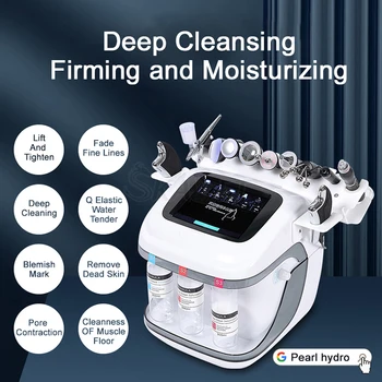 Аппарат для кислородной дермабразии 10в1 с глубоким очищением Hydro, аппарат для дермабразии Hydra для лица