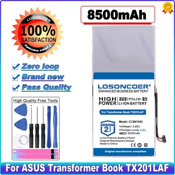 LOSONCOER 8500mAh C12N1343 Аккумулятор для ASUS Transformer Book TX201LAF TX201 В наличии