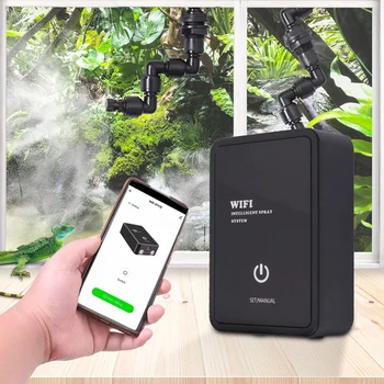 Wifi Умный увлажнитель для рептилий, Таймер, Автоматическая система распыления тумана в тропическом лесу, Контроллер разбрызгивателя, комплект для полива
