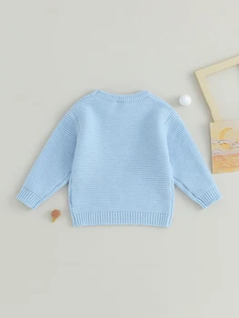 Детский свитер, уютный вязаный пуловер с круглым вырезом в рубчик для девочек и мальчиков, зимнее тепло, необходимое