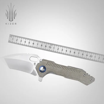 Карманный EDC-нож Kizer V4600C1/V4600C2 Mini Paragon Micarta Складной Нож Со стальным лезвием 154 см