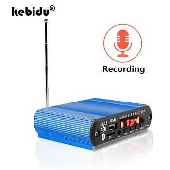 kebidu Bluetooth5.0 MP3 WMA WAV Декодер Плата 12 В Беспроводной Аудио Модуль Цветной экран USB TF FM радио Для автомобильных аксессуаров
