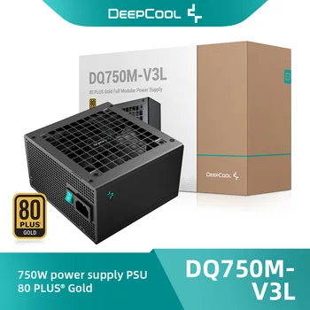 Блок питания DeepCool DQ750M-V3L 80PLUS Gold мощностью 750 Вт с КПД 90%, полностью модульный блок питания для ПК, компьютерный компонент Блоки питания