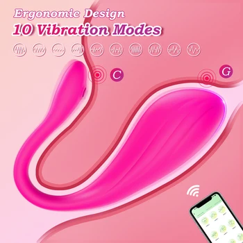 Сексуальные Игрушки Bluetooth G Spot Фаллоимитатор Вибратор для Женщин Приложение Дистанционное Управление Одежда Вибрирующее Яйцо Клитор Женские Трусики Секс Игрушки для Взрослых