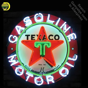 Неоновая вывеска Texaco Gasoline Motor Oil Service Flying Board Gasoline Garage Chance Polly Gas Red Indian Motor Roar Smith Неоновый свет