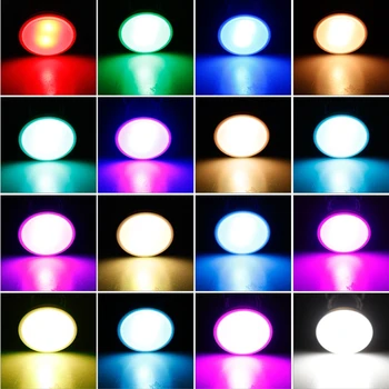 E27 GU10 Светодиодная Лампа RGBW 5 Вт ИК-Пульт Дистанционного Управления 85-265 В Атмосферное Ночное Освещение 16 Цветов Сменные Декоративные Светильники Теплый белый