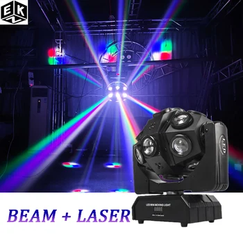Высокое качество LED18pcs вращающийся луч лазерного движущегося головного света сценический свет DMX управление диско-шаром DJ рождественское шоу